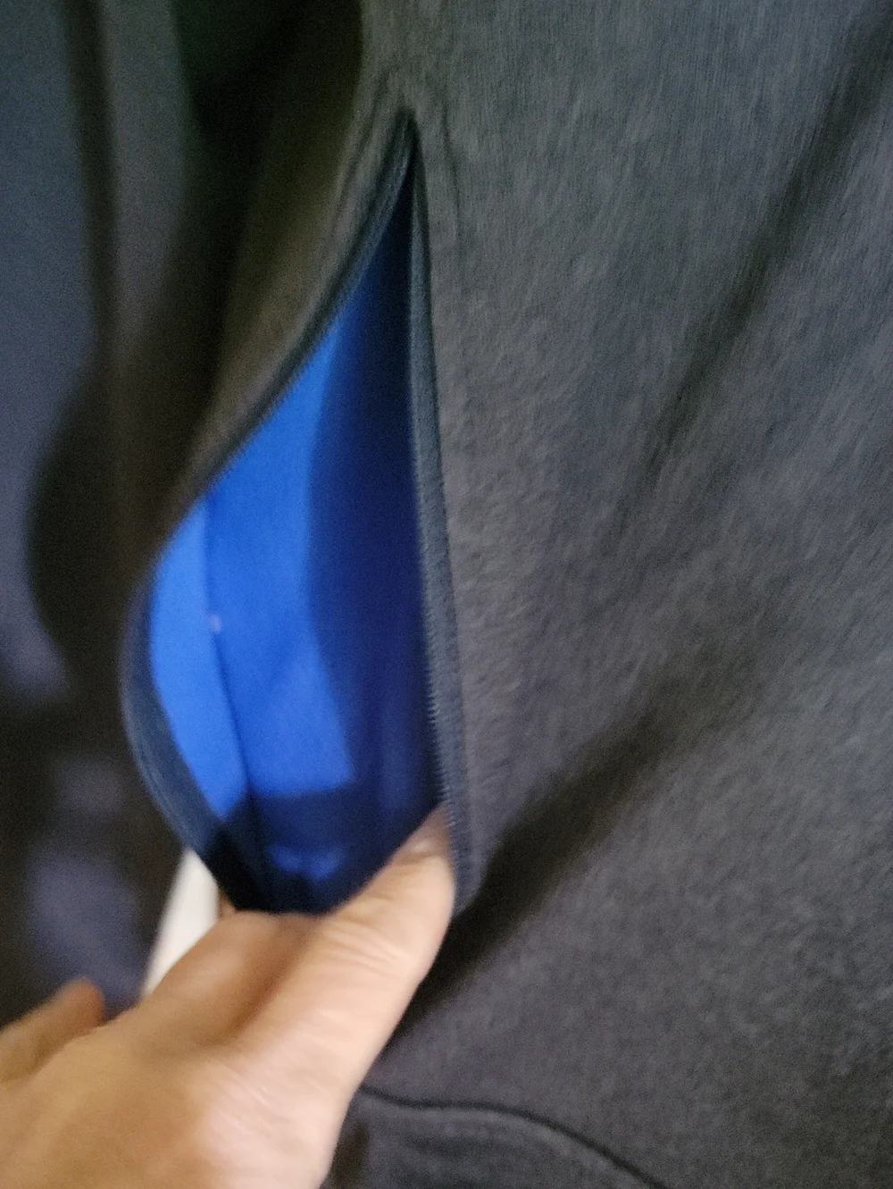 The North Face Black Jacket with Blue Accents